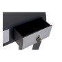 Hall Table with 3 Drawers DKD Home Decor 8424001737277 Fir Silver Black MDF Wood 96 x 26 x 80 cm