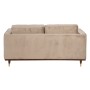 Sofa 172 x 89 x 91 cm Champagne Synthetic Fabric Wood Velvet