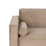 Sofa 172 x 89 x 91 cm Champagne Synthetic Fabric Wood Velvet