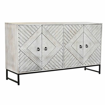 Buffet DKD Home Decor Blanc Métal Bois de manguier 155 x 40 x 85 cm