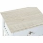 Chest of drawers DKD Home Decor White Natural wicker Paolownia wood 40 x 29 x 42,5 cm