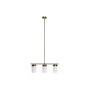 Ceiling Light DKD Home Decor White Golden Metal Crystal 60 x 15 x 25 cm