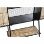 Sideboard DKD Home Decor Black Natural Metal 65 x 35 x 130,5 cm