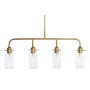 Ceiling Light DKD Home Decor Golden Metal Crystal 50 W 84 x 17 x 24 cm