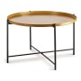 Side table Black Golden Metal (76,5 x 46 x 76,5 cm)