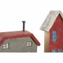 Decorative Figure DKD Home Decor Multicolour Iron Houses (60 x 10 x 24 cm)