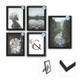 Photo frame DKD Home Decor Multiple 23 x 2 x 28 cm Black Modern MDF Wood