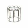 Side table DKD Home Decor Crystal Silver Metal (55 x 55 x 55 cm)