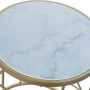 Table d'appoint DKD Home Decor Doré Métal Blanc Marbre 46 x 46 x 57 cm