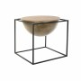 Table d'appoint DKD Home Decor Marron Noir Bois Métal 64 x 64 x 62,5 cm