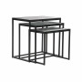 Set of 3 small tables DKD Home Decor Black 58 x 36,5 x 53,5 cm