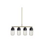 Ceiling Light DKD Home Decor Black Golden 220 V 50 W (60 x 11 x 26 cm)