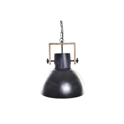 Suspension DKD Home Decor Marron Noir Métal Bois de manguier 50 W 40 x 40 x 49 cm