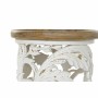 Table d'appoint DKD Home Decor Sapin Naturel Métal Blanc 30 x 40 cm Bois MDF 43 x 43 x 57 cm