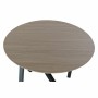 Side table DKD Home Decor 65 x 65 x 49,5 cm Black Metal Wood Light brown