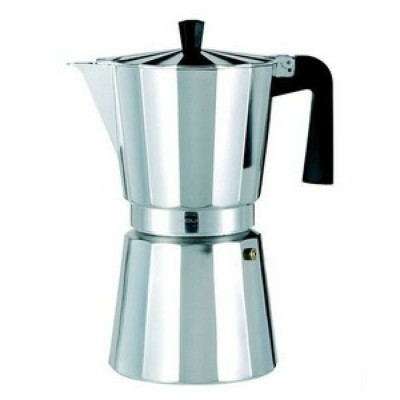 Italian Coffee Pot Valira VITRO 9T Silver Aluminium 9 Cups