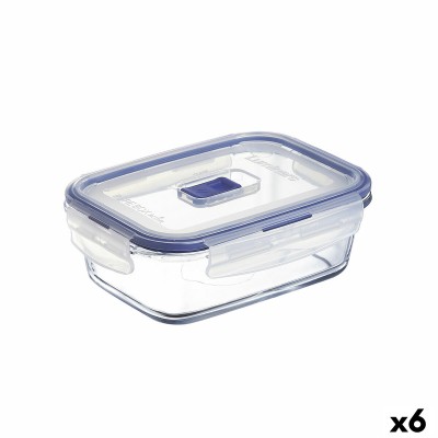 Boîte à lunch hermétique Luminarc Pure Box Active 16 x 11 cm 820 ml Bicolore verre (6 Unités)