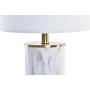 Lampe de bureau DKD Home Decor Doré Blanc 220 V 50 W Moderne (23 x 23 x 47 cm)