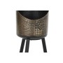 Set of pots DKD Home Decor Black Copper Metal Vintage 26 x 26 x 70 cm