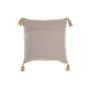 Coussin DKD Home Decor Beige Carré 40 x 15 x 40 cm