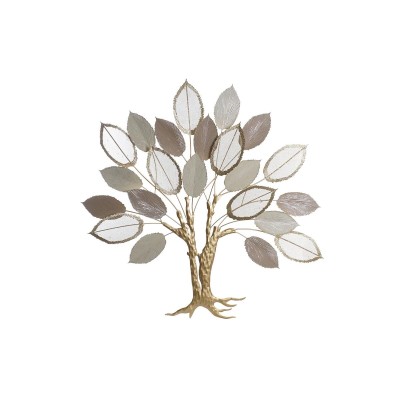 Décoration murale DKD Home Decor Marron Beige Doré Arbre 100 x 6,4 x 97,8 cm