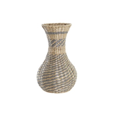 Vase DKD Home Decor Naturel Gris 25 x 25 x 41 cm