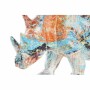 Figurine Décorative DKD Home Decor 34 x 12,5 x 16,5 cm Multicouleur Rhinocéros Moderne