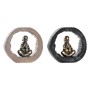 Decorative Figure DKD Home Decor Black Golden Monk Oriental 20,8 x 6,5 x 18,5 cm (2 Units)