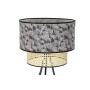 Lampadaire DKD Home Decor Naturel Noir Métal Palmiers Polyester Colonial (60 x 60 x 129 cm)