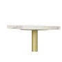 Table d'appoint DKD Home Decor Doré Métal Marbre 27 x 27 x 62 cm