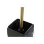 Toilet Brush DKD Home Decor Black Golden Metal Resin Marble 9,5 x 9,5 x 37 cm