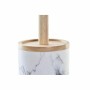 Toilet Brush DKD Home Decor White Natural Metal Resin Natural rubber Marble Scandi 30 x 40 cm 10,3 x 10,3 x 38 cm