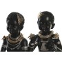 Decorative Figure DKD Home Decor 20,5 x 18 x 35 cm Black Colonial African Woman (2 Units)