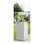 Plant pot EDA Graphit White Plastic Squared 39,5 x 39,5 x 80 cm