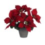 Decorative Plant Mica Decorations Red PVC