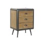 Nightstand DKD Home Decor Fir Metal Wood (51 x 40 x 70 cm)