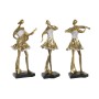 Decorative Figure DKD Home Decor Music 20 x 12 x 41,5 cm Ballerina Golden Romantic (3 Units)