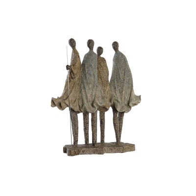 Figurine Décorative DKD Home Decor Africaine Résine Multicouleur (33,5 x 14,5 x 41 cm)