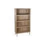 Bookshop DKD Home Decor Light brown Wood MDF Wood 100 x 39 x 180 cm