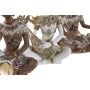 Figurine Décorative DKD Home Decor Blanc Marron Buda Oriental 18 x 12 x 27,5 cm (4 Pièces)