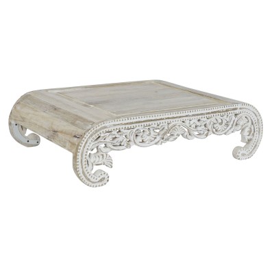 Side table DKD Home Decor White Mango wood 89 x 63,5 x 25,4 cm