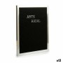 Cadre Argenté Noir Panneau 144 Lettres (2,5 x 50,5 x 40,5 cm) (12 Unités)