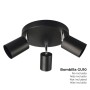 Ceiling Light EDM GU10 50 W Black Plastic Ø 20 x 9 x 14,6 cm