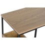 Table d'appoint DKD Home Decor 55 x 35 x 55 cm Naturel Noir Métal Bois MDF