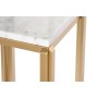 Jeu de 2 tables DKD Home Decor Blanc Doré 33 x 33 x 70 cm