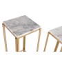 Jeu de 2 tables DKD Home Decor Blanc Doré 33 x 33 x 70 cm