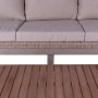 Garden sofa Patsy 220 x 89 x 64,50 cm Wood Rattan