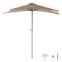 Sunshade 240 x 125 x 250 cm Taupe Aluminium