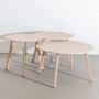 Table d'appoint Marzia Rouge Acier 70 x 70 x 40 cm