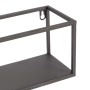 Shelves 40 x 12 x 13,5 cm Black Golden Metal